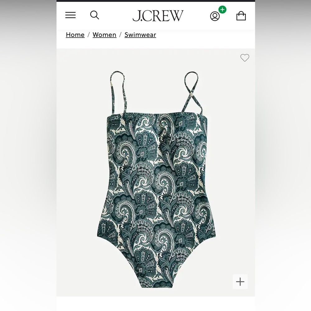J. Crew Collection Ratti Paisley One-Piece Swimsuit